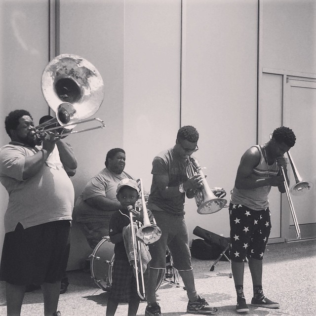 Music outside Nationals Park Stadium